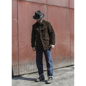 1930 Bronson Mfg French Hunting Jacket Vintage Style Men Thick Corduroy Coat 38